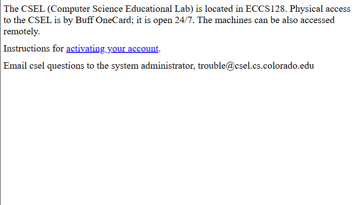 Old CSEL Website